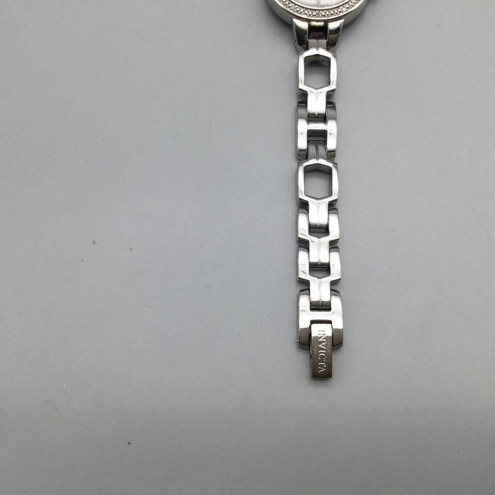 Invicta Women Watch 24mm Silver Tone Stainless Steel 42184 MOP New Battery 6.25